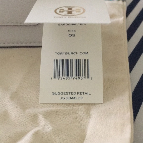 TORY BURCH SMALL LEATHER WALKER CROSSBODY BAG IN GARDENIA - Picture 4 of 5